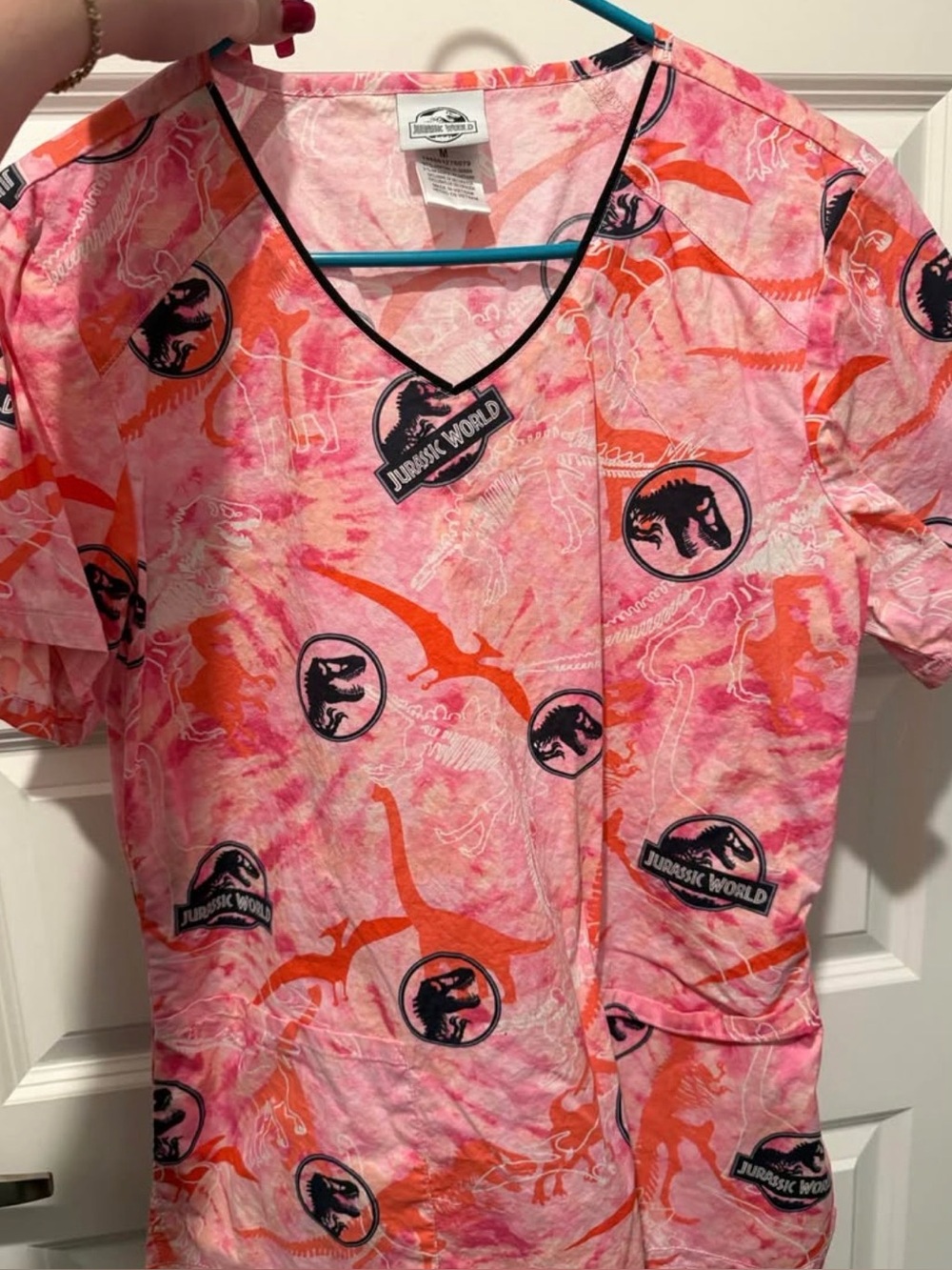 jurassic world scrub top